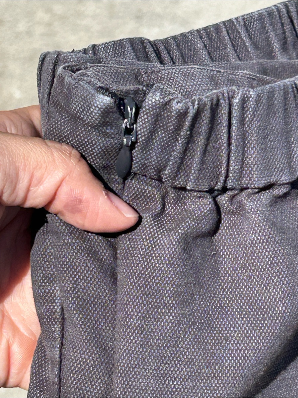 Eileen Fisher Organic Cotton Barrel Lantern Leg Arch Pants Charcoal Gray S - Picture 7 of 8